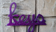Muted glitter key hanger