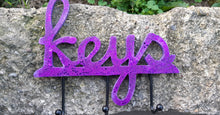 Muted glitter key hanger